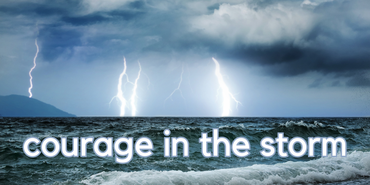 How to have courage in the storm