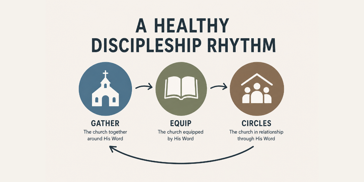 Healthy Discipleship Rhythm: Gather, Equip, Circles